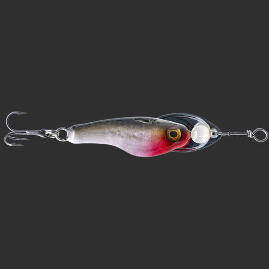 Handcrafted spinner lure in Bleak color by Muotka Lures